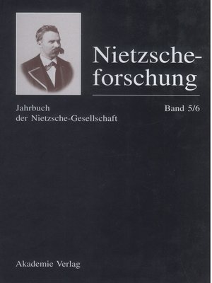 cover image of Nietzscheforschung Band 5/6